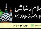 سلام رضا میں سراپائے محبوب ﷺ کی ضیا پاشیاں (۴)