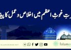 سیرتِ غوثِ اعظم میں اخلاص و عمل کا پیغام