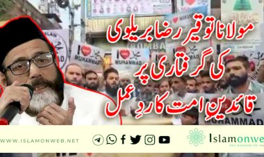 مولانا توقیر رضا بریلوی کی گرفتاری پر قائدینِ امت کا ردِعمل